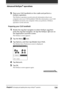 Page 134134Chapter3Exchanging and updating data using a HotSync®  operation
5Place your CLIE handheld on the cradle and perform a
HotSync operation.
The HotSync operation records network information about your
computer onto your CLIE handheld. With this information, your CLIE
handheld can locate your computer when you perform a HotSync
operation via the network.
Preparing your CLIE handheld
1Rotate the Jog Dial navigator to select HotSync and then
press the Jog Dial navigator. Or tap the HotSync 
 icon on
the...
