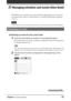 Page 33Chapter2Using Basic applications33
 Managing schedules and events (Date Book)
Date Book lets you quickly and easily schedule appointments or any activity
associated with a date or a date and time. A record in Date Book is called an
“event.”
Note
If the HOLD switch is in the protect position, you cannot operate your CLIÉ handheld.
Scheduling an event
Scheduling an event for the current date
1Press the Date Book  button on the keyboard panel.
Date Book starts up. Today’s schedule is displayed with a list...