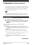 Page 207207Chapter6Additional information
Troubleshooting – Frequently Asked Questions
This section describes how to solve common problems you may encounter
when using your CLIE handheld. If a problem arises, we suggest you charge
your CLIE handheld. If the problem persists, review the following list of
frequently asked questions for possible solutions before you contact Sony
Customer Information Service Center.
Note
Thousands of third-party add-on applications are available for the Palm OS
®
platform. Sony does...