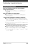 Page 209209Chapter6Additional information
Tapping and writing problems
When I tap the buttons or screen icons, my CLIE handheld
activates the wrong feature.
,Calibrate the screen. See “What you can do with Preferences”
(page 168).
When I tap the Menu icon, nothing happens.
,Not all applications or screens have menus. Try changing to a
different application.
I cannot get my CLIE handheld to recognize my handwriting.
,For your CLIE handheld to recognize handwriting input with the
stylus, you need to use Graffiti
®...