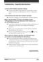 Page 216216Chapter6Additional information
I cannot cancel a HotSync operation midway.
,You may not be able to cancel a job a few seconds after you start a
HotSync operation via a USB connection. Wait for a while and try
again.
I cannot backup some data with a HotSync operation.
,Some data is designed not to be backed up by a HotSync operation.
When I tap the HotSync  icon on the HotSync screen,
nothing happens on the Palm Desktop for CLIE software and
my CLIE handheld times out.
,Check the Palm Desktop for CLIE...