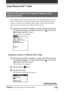 Page 139139Chapter4Communicating using your Sony CLIÉ Handheld
Viewing information of the inserted “Memory Stick”
media (Card Info)
The Card Info gives you the outline (such as the remaining memory space)
of the “Memory Stick” media inserted into your CLIÉ handheld. You can
also give a name to each “Memory Stick” media, which comes in handy
when you have more than one “Memory Stick” media.
1Rotate the Jog Dial™ navigator to select Card Info and press
the Jog Dial navigator. Or tap the Card Info 
 icon on the...