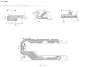 Page 2020 20
SCD-1/777ES
7-4. PRINTED  WIRING  BOARDS  Ð LOAD-CN/LOAD-MOT/LOAD-SW/STB Boards Ð ¥ See page 17 for Circuit Boards Location.
(Page 22) 