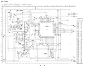 Page 3030 30
SCD-1/777ES
7-14. SCHEMATIC  DIAGRAM  Ð MAIN Board (7/7) Ð ¥ See page 40 for Waveforms.
D101 B-10
D102 B-7
D103 C-10
D201 D-10
D202 C-7
D203 C-10
D401 E-1
D402 A-1
D413 D-2
D414 B-2
IC101 B-11
IC102 A-9
IC105 B-9
IC106 B-9
IC201 D-11
IC202 D-9
IC205 D-9
IC206 C-9
IC304 C-10
IC308 C-9
Q103 A-5
Q104 A-5
Q105 A-4
Q106 A-4
Q107 B-5
Q108 B-5
Q109 B-9
Q203 E-5
Q204 E-5
Q205 E-4
Q206 E-4
Q207 D-5
Q208 D-5
Q209 D-9
Q301 E-12
Q302 E-12
Q303 D-12
Q304 D-12
Q401 D-2
Q402 B-2
Q403 D-2
Q404 B-2
Q405 D-2
Q406...