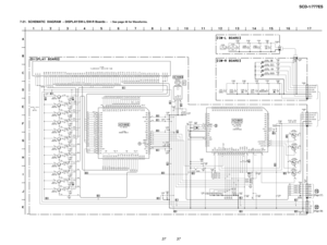 Page 3737 37
SCD-1/777ES
7-21. SCHEMATIC  DIAGRAM  Ð DISPLAY/SW-L/SW-R Boards Ð ¥ See page 40 for Waveforms.
(Page 27)
(Page 39) 