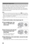 Page 3030
If dust or debris enters the camera and lands on the image sensor (the part 
that acts as the film), it may appear on the photo image, depending on the 
shooting environment. If there is dust on the image sensor, use a 
commercially available blower and clean the image sensor following the 
steps below. You can easily clean the image sensor using only the blower 
and the anti-dust function.
Notes Cleaning can be performed only when the battery level is   (three remaining 
battery icons) or more. Low...