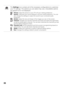 Page 3636
The Settings icon contains all of the necessary configurations to customize 
your TV settings. The options you can select may vary. Unavailable options 
are grayed out or not displayed.
Picture: adjust the picture on your TV to fit your viewing preference.
Sound: customize your sound settings to suit your audio preference. You can 
also change the settings to output the sound to your connected audio 
equipment.
Screen: adjust the size and shape of the images you see on the screen.
Channel: navigate...