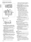 Page 5210 (FR)
Panneau des connecteurs
1 Connecteurs INPUT A
1Commutateur DIGITAL RGB/5BNC/RGB :
Sélectionne DIGITAL RGB, 5BNC ou RGB des
connecteurs INPUT A. Sélectionnez la position
appropriée en fonction du signal d’entrée.
DIGITAL RGB: Signal entré via le connecteur
DIGITAL RGB.
5BNC: Signal entré via le connecteur 5BNC.
RGB: Signal entré via le connecteur RGB.
2Connecteur d’entrée RGB (HD D-sub à 15
broches, femelle): Raccordez-le à la sortie
moniteur d’un ordinateur à l’aide du câble fourni.
Ce connecteur...