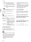 Page 2020 (GB)
Projecting
•“ADJUSTING” appears on the screen. Press the
APA key again during the adjustment to restore the
original screen.
•“Complete!” appears on the screen when the picture
is adjusted properly. The picture may not be adjusted
properly depending on the kinds of input signals.
•Adjust the items in the INPUT SETTING menu
when you adjust the picture manually.
For details, see page 24 (GB).
To correct the trapezoid
When the projecting image is a trapezoid, change the
projector’s position/height...