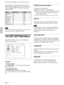 Page 2626 (GB)
Since the data is recalled from the preset memory
about the following signals, you can use these preset
data by adjusting SIZE H. Make fine adjustment by
adjusting SHIFT.
Signal Memory No. SIZE H
Super Mac-2 23 1312
SGI-1 23 1320
Macintosh 19”25 1328
Macintosh 21”28 1456
Sony News 36 1708
PC-9821 36 1600
1280 × 1024
WS Sunmicro 37 1664
Note
When the aspect ratio of input signal is other than 4:3,
a part of the screen is displayed in black.
The SET SETTING Menu
The SET SETTING menu is used for...