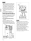 Page 5816 (FR)
RS-232C INPLUG IN POWEROUTPUT
INPUT A
INPUT B
VIDEO INCONTROL SREMOTE
DIGITAL RGBUSB
R/R-Y/PRB/B-Y/PBSYNC/HD VD G/YMOUSE AUDIO RGBMOUSE AUDIO AUDIO RGB
MONITOR 
S VIDEO VIDEO AUDIOL
R(MONO)
DIGITAL
RGB RGB
5BNC
DIGITAL
RGB RGB
5BNC
Remarques
•Réglez le format d’image à l’aide du paramètre
FORMAT du menu REGL ENTREE en fonction du
signal d’entrée.
•Pour raccorder un appareil 15k RVB/Composante,
sélectionnez ORDINATEU/COMPOSANT/DTV
YP
BPR/DTV GBR dans ENT. A dans le menu
REGLAGE en fonction du...