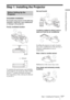 Page 1313 GBStep 1: Installing the Projector
Connections and Preparations
Step 1: Installing the Projector
Unsuitable installation
Do not place the projector in the following 
situations, which may cause malfunction 
or damage to the projector.
Poorly ventilated location
To maintain the performance and reliability 
of the projector, do not put any object within 
20 cm (7 
7/8 inches) from the rear panel.
The temperature of the wall may be affected 
if you do so.Hot and humid
Locations subject to direct cool or...