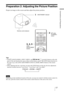 Page 1717 
Connections and Preparations
Preparation 2: Adjusting the Picture Position
Project an image on the screen and then adjust the picture position.
Tips
 The 
?/1 (ON/STANDBY), INPUT, MENU, and M/m/