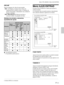 Page 10321 (ES)
DRC-MF
Suaviza imágenes de vídeo de gran tamaño.
DRC × 4: Duplica el número de las líneas de
exploración de la señal de vídeo y el número de
píxeles horizontales, obteniéndose una calidad de
imagen cuádruple.
DRC PROGRESIVO: Muestra una línea o
caracteres nítidos sin parpadeo de línea.
Señales de entrada y elementos
ajustables/de ajuste
Señal de entrada
Vídeo o Compo-Compo-RGB1)B&W
S vídeo (Y/C) nente/
nente
RGB dePro-
15kgresivo/
HDTV/
DTV
CONTRASTE
BRILLO
COLOR––
TONALIDAD––
NITIDEZ–...