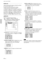 Page 10422 (ES)
DESPLAZ
Ajusta la posición de la imagen introducida mediante
los conectores INPUT A/B.
H ajusta la posición horizontal de la imagen.
V ajusta la posición vertical de la imagen.
Al aumentar el ajuste de H, la imagen se desplazará a
la derecha, y al disminuir, se desplazará a la izquierda.
Al aumentar el ajuste de V, la imagen se desplazará
hacia arriba, y al disminuir, se desplazará hacia abajo.
Emplee la tecla < o , para ajustar la posición
horizontal y la tecla M y m para la posición vertical....