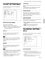 Page 2727 (GB)
The SET SETTING Menu
The SET SETTING menu is used for changing the
settings of the projector.
STATUS (on-screen display)
Sets up the on-screen display.
ON: Shows all of the on-screen displays.
OFF: Turns off the on-screen displays except for the
menus, a message when turning off the power,
and warning messages.
INPUT-A
Selects the computer, component, DTV YPBPR or
DTV GBR signal input from the INPUT A
connectors.
Note
If the setting is not correct, “Please check INPUT-A
setting.” appears on the...