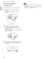 Page 908 (ES)
Cómo utilizar el ajustador
Para ajustar la altura
Ajuste la altura del proyector de la siguiente forma:
1Levante el proyector y pulse los botones de
ajustador.
Los ajustadores se extenderán a partir del
proyector.
2Mientras pulsa los botones, baje el proyector. A
continuación, deje de pulsar los botones.
El ajustador se bloqueará, por lo que la altura del
proyector se fijará.
Para ajustar con precisión, gire los ajustadores a la
derecha y la izquierda.
3Si es necesario, gire los ajustadores...