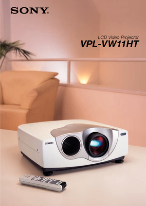 Page 1LCD Video Projector
VPL-V W11HT 