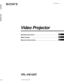 Page 1VPL-VW12HT
 2002 Sony Corporation4-090-454-11(1)
VPL-VW12HT
Operating Instructions
Mode d’emploi
Manual de instrucciones
FR
ES
Video Projector
GB 