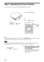 Page 22 22
Step 3: Adjusting the Picture Position
Project an image on the screen and then adjust the picture position.
Tip
The 
?/1 (ON/STANDBY), INPUT, LENS, MENU, and M/m/