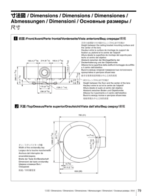 Page 7979

GO
$/ Dimensions / Dimensions / Dimensiones / 
Abmessungen / Dimensioni / Основные размеры / 
I
²Ø/Front/Avant/Parte frontal/Vorderseite/Vista anteriore/Вид спереди/
236 (9 3/8)193.4 (7 
5/8)
193.4 (7 5/8) 
298 
(11 
3/4)
90 (3 1/2)
179.5 (7 
3/32)
198 
(7 13/16)
41 (1 
5/8)
170 (6 3/4) 214 (8 
1/2)
∅26 (1 
1/16)
J1Ø/Top/Dessus/Parte superior/Draufsicht/Vista dall’alto/Вид сверху/
785 (31)
658 
(26)
24.6 (
31/32)20 (
13/16) ∅699 (27 
5/8)
14 (9/16)
9 (
3/8)
61.5 (2 
1/2)1