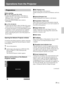 Page 6529 (GB)
Operations from the Projector
Preparations
Before starting
x For VPL-PX15 and VPL-FX50
• Confirm that INPUT-B FUNC. (VPL-PX15) or
INPUT-C FUNC. (VPL-FX50) in the INSTALL
SETTING menu is set to ON.
• Switch the PJ/NETWORK select switch to
NETWORK.
x For VPL-FE110U/M
• Confirm that the INPUT C/RS-232C/RS-422A select
switch on the rear of the projector is set to INPUT C.
• To operate the projector, use the RM-PJM610 remote
commander or mouse and keyboard (not supplied).
Connect the mouse and...