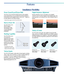 Page 4Digital Keystone Adjustment
Keystone distortion of up to ±20 degrees can be digitally
corrected via the On-Screen Display so that detailed images with
correct geometry can be projected even when installation space is
limited.
Variety of Lenses
The VPL-FX50 comes with a lens capable of power lens shift,
zoom, and focus. In addition, three lenses are available as options
enabling this projector to be installed in a wide range of applications,
from large auditorium long-distance projections to...