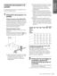 Page 1037 ES Paso 1: Instalación del proyector
Conexión y 
preparación
Instalación del proyector y la 
pantalla
La distancia entre el proyector y la pantalla varía en 
función del tamaño de ésta.
1Disposición del proyector y la 
pantalla
Proyección desde el lado (SIDE SHOT) 
Coloque el proyector de forma que el objetivo se 
encuentre dentro del área sombreada   de la 
ilustración, utilizando los valores a, b, c y d de 
la siguiente tabla como guía. Alinee la parte 
inferior del ajustador del proyector con el...