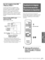 Page 12327 ES Visualización de imágenes fijas de forma secuencial – Presentación de diapositivas
Uso de un “Memory 
Stick”
Uso de la página inicial MS 
(“Memory Stick”)
Lo primero que aparece en la pantalla cuando 
selecciona MS con el botón INPUT, es la página 
inicial MS. La página inicial MS se emplea para 
ejecutar un evento (p. ej., una presentación de 
diapositivas con visor JPEG), ajustar el inicio, e 
inicializar el “Memory Stick”.  La guía de uso de los 
botones se muestra en la parte inferior de la...