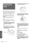 Page 38GB 38Replacing the Lamp
Others
Replacing the 
Lamp
The lamp used for the light source has a certain life. 
When the lamp dims, the color balance of the picture 
becomes strange, or “Please replace the LAMP.” 
appears on the screen, the lamp is exhausted. Replace 
the lamp with a new one (not supplied).
Use LMP-H120 Projector Lamp as the replacement lamp.
When replacing the lamp after using the 
projector
Turn off the projector, then unplug the power cord. 
Wait for at least an hour for the lamp to cool....