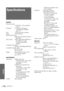 Page 40GB 40Specifications
Others
Specifications
System
Projection system
3 LCD panels, 1 lens, projection 
system
LCD panel 0.7-inch TFT LCD panel, 
1,440,000 pixels (480,000 
pixels × 3)
Lens 1.3 times zoom lens (manual) 
Lamp 120 W UHP type
Projection picture size
Range: 40 to 150 inches (measured 
diagonally)
Color system NTSC
3.58/PAL/SECAM/NTSC4.43/
PAL-M/PAL-N system, 
switched automatically/
manually
Acceptable video signals
15k, DTV (480i/480p/1080i/720p)
Acceptable computer signals
fH: 19 to 72 kHz...