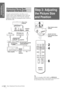 Page 12Connections and 
Preparations
GB 12Step 3: Adjusting the Picture Size and Position
Connecting Using the 
Optional Interface Unit
Using the optional interface unit allows you to 
connect various video equipment, and to select the 
output to the projector or TV from the connected 
equipment simply by switching the select switch on 
the interface unit.
Step 3: Adjusting 
the Picture Size 
and Position
Tip
The ? /
1 (on/standby), INPUT, MENU, and m/M/