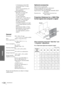 Page 34Others
GB 34Specifications
    C (chrominance): burst 0.286 Vp-p±2 dB (NTSC) (75 ohms 
terminated)
    burst 0.3 Vp-p±2 dB (PAL) (75  ohms terminated)
Analog RGB/component: R/C
R (PR): 0.7 Vp-p±2 dB
(75 ohms terminated)
G: 0.7 Vp-p±2 dB
(75 ohms terminated) 
G with sync/Y: 1 Vp-p±2 dB sync 
negative (75 ohms terminated) 
B/C
B (PB): 0.7 Vp-p±2 dB 
(75 ohms terminated) 
SYNC/HD: Composite sync input: 
1–5 Vp-p high impedance, positive/ 
negative
Horizontal sync input: 1–5 Vp-p 
high impedance,...