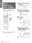 Page 20Connections and 
Preparations
GB 20Step 4: Selecting the Menu Language
You can select one of thirteen languages for 
displaying the menu and other on-screen displays. 
The factory default setting is English.
Tip
You can operate the menu using the joystick on the side panel of 
the projector instead of the M/m/