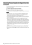 Page 4444Adjusting Picture Quality of a Signal from the Computer
Adjusting Picture Quality of a Signal from the 
Computer
You can automatically adjust to obtain the clearest picture when projecting a 
signal from the computer.
1Project a still picture from the computer.
2Press the APA (Auto Pixel Alignment) button.
When the picture is adjusted properly, “complete!” appears on the screen.
• When “Smart APA” is set to “On,” the APA function is automatically activated.
• Press the APA button when the image appears...