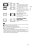 Page 3131 
Projecting
You can adjust the vertical position of the picture with “V Center” and “Vertical Size” in the Screen 
 menu only when “Zoom” is selected. (1 page 46)
Notes on selecting the wide screen mode
The projector is featured with the WIDE MODE. When changing the settings of WIDE 
MODE, use caution as described below.
 Select the wide screen mode taking into account that changing the aspect ratio of the 
original picture will provide a different look from that of the original image.
 Note that if...