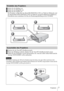 Page 557Projizieren
1Stellen Sie die Bildlage ein.
2Stellen Sie die Bildgröße ein.
3Stellen Sie die Schärfe ein.
Der Projektor verfügt über das Menü BILDEINSTELLUNG zur Wahl des Bildmodus und 
das Menü EINGANGS-EINSTELLUNG zur Wahl des geeigneten Bildseitenverhältnisses.  
Einzelheiten dazu entnehmen Sie bitte der Bedienungsanleitung auf der CD-ROM.
1Drücken Sie die Taste I/1 (Ein/Bereitschaft).
2Wenn eine Meldung erscheint, drücken Sie die Taste I/1 (Ein/Bereitschaft) erneut.
3Ziehen Sie das Netzkabel von der...