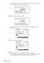 Page 26GB 26Projecting
Next, the screen for entering a new password is displayed. (Enter the current 
password at this screen if you want to keep it.)
3Enter the password again to confirm.
If the password is entered incorrectly, the menu screen displays an “Invalid 
Password!” message.
4The security lock is completed.
5Turn the main power off and disconnect the AC power cord.
The security lock is set to on, then it becomes effective. The screen for entering 
the password is displayed when the power is turned on...