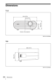 Page 5858Dimensions
Dimensions
Front
Unit: mm (inches)
Side
Unit: mm (inches)
Center of the projector
109 (4
 
3/8)
314 (12 
3/8)
69.5 (2
 
5/8)
72.2 (2
 
7/8)
269 (10 
5/8)
109 (4
 
3/8) 