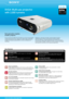 Page 1VPL-ES5
SVGA Multi-use projector 
with 2,000 lumensSVGA
800  x  600
RESOLUTION
Next generation brighter, 
smarter, projector   
The new entry-level 2,000 lumens VPL-ES5 is one of the next generation 
E-series projectors from Sony, designed to deliver bright, clear sharp 
images for professional presentations in schools, universities and 
businesses.  Weighing in under 3kg, the stylish, practical design includes a
 
built-in tilt angle of  8° that automatically produces perfectly 
proportioned images....