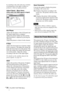 Page 36GB 36The INPUT SETTING Menu
by switching to the wide mode may constitute 
an infringement of the rights of authors or 
producers, which are legally protected.
Adjust Signal... Menu Items
(Only when the RGB signal is input)
Dot Phase
Adjusts the dot phase of the LCD panel and 
the signal output from a computer. 
Adjust the picture further for finer picture 
after the picture is adjusted by pressing the 
APA key.
Adjust the picture to where it looks clearest. 
H Size
Adjusts the horizontal size of picture...