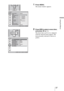 Page 3737 
Using the Menus
1Press MENU.
The menu window appears.
2Press M/m to select a menu item, 
and press , or  .
The items that can be set or adjusted 
with the selected menu appear. The 
item presently selected is shown in 
yellow. 