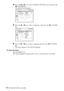 Page 22GB 22Selecting the Menu Language
4Press the M or m key to select the MENU SETTING menu, then press the 
, or ENTER key.
The selected menu appears.
5Press the M or m key to select “Language,” then press the , or ENTER 
key.
6Press the M or m key to select a language, then press the < or ENTER 
key.
The menu changes to the selected language.
To clear the menu
Press the MENU key.
The menu disappears automatically if a key is not pressed for one minute.
Input A
:
:
:
:A
Input A 