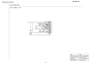 Page 19
1-15
Reproduction
Prohibited
CECHA00,
A01
1-15. COK-001 BOARD (15/24)
COK-001 BOARD (15/24)
R3701
TH3701
CN3701
TH3702C3703
C3702
C3704
C3709C3710LF3701LF3702LF3703C3711
R3710R3711R3712JL3710R3714R3715R3716
JL9392
R3727
JL9516JL9515
R3705
R3724R3726
R3725
R3723D3701Q3701
R3722
C3705
C3706
C3707
C3708
C3701
R3704
C3712
Note:Thecomponen
tsiden
ti-
fied
by
mark
or
dotted
linewithmar
k
arecriti-
cal for safet
y.
Repla
ce
onl
ywith
pa
rt
number specified.
Note:Les
composants
identifiés
pa
run
emarqu
e
so...