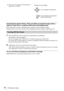 Page 1818Projecting an Image
3The cursor will disappear if the deflection 
range limit is reached.
Automatically adjusts Phase, Pitch and Shift of projected image while a 
signal is input from a computer (APA (Auto Pixel Alignment))
Press APA on the remote commander. Press again to cancel during the setting.
If Smart APA is set to On, executes APA automatically when a signal is input (page 24).
1Press the ?/1 key on the main unit or the Remote Commander.
The shutdown message appears.
If you do not press any of...