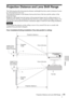 Page 4545Projection Distance and Lens Shift Range
Others
Projection Distance and Lens Shift Range
The following describes the projection distance and height from lens center to bottom of screen 
by each projected screen size.
The projection distance is the distance between the front of the lens and the surface of the 
projected image.
Height H is the height from the bottom of the projected image (top for ceiling mount) to A 
(determined by drawing a perpendicular line from lens center to projected image...