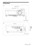 Page 4949Dimensions
Others
Dimensions
406.0 (15 31/32) Center of the lens Front
Unit: mm (inches) 104.5 (4 1/8)
63.0 (2 
15/32)
Side
Unit: mm (inches) 330.5 (13)
113.0 (4 
7/16)
122.3 (4 
13/16) 