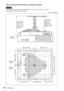 Page 5858Dimensions
When using the PSS-610 projector suspension support 
Never mount the projector on the ceiling or move it by yourself. Be sure to consult
with qualified Sony personnel (charged).
Unit: mm (inches)
Caution
150 (529/32)
175 (67/8)
200 (77/8)
250 (927/32)
275 (1013/16)
300 (1113/16) 231 (9
3/32)
256 (103/32)
281 (111/16)
331 (131/32)
356 (141/32)
381 (15)
223.1 (825/32)
202.5 (7
31/32)
216.6 (817/32)
125 (4
29/32)
151.1 (515/16)95.3 (33/4) 239.9 (9
7/16)
125 (4
29/32) 187.5 (7
3/8)
Center of...