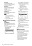 Page 66Location and Function of Controls
BLANK key
Cuts off the projected image 
temporarily. Press again to restore the 
previous image. Picture muting helps 
reduce power consumption.
MUTING key
Mutes the audio output temporarily. 
Press again to restore the previous 
volume.
VOLUME +/– key
Adjusts the volume output.
FREEZE key
*2
Pauses a projected image. Press again to 
restore the image.
*1: Use this key when inputting a 
computer signal. But it may not be 
used depending on the resolution of 
the input...