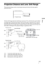 Page 7777 
Others
Projection Distance and Lens Shift Range
The projection distance refers to the distance between the front of the lens and the 
projected surface.
The lens shift range represents the distance in percent (%) by which the lens can be shifted 
from the center of the projected image. The lens shift range is regarded as 0% when the 
point A in the illustration (point where a line drawn from the center of the lens and the 
projected image cross at right angles) is aligned with the center of the...